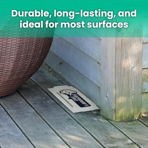 Miniatura 6 de Exterminators Choice Tablas de pegamento adhesivas blancas grandes para insectos, paquete de 8 tablas planas, adhesivo inodoro para atrapar hormigas