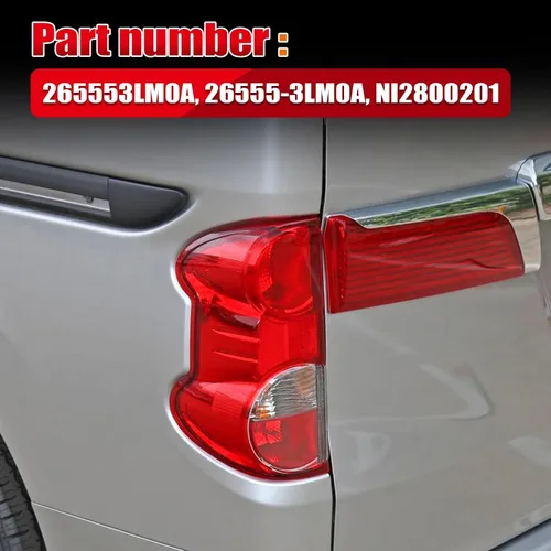 Miniatura 2 de XQSMWF - Conjunto de luz trasera izquierda del lado del conductor compatible con Nissan NV200 2013-2021 S SV Taxi - Lámpara de freno trasera