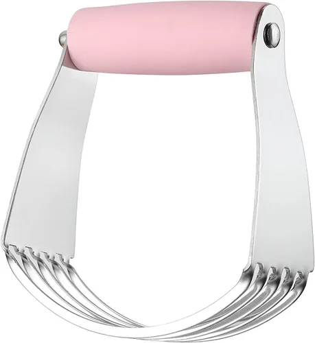 Miniatura 9 de Spring Chef Mezclador de Masa de Tamaño Mediano para Hornear, Herramienta Cortadora de Masa de Acero Inoxidable, Herramienta Manual de Cortador