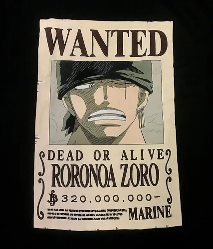 Miniatura 2 de One Piece Camiseta Roronoa Zoro Bounty, con licencia