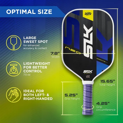 Miniatura 3 de Selkirk Sport SLK - Juego de raquetas de pádel de 2 Diseñadas en los Estados Unidos Elija el juego SLK Neo de grafito, el juego SLK Neo de fibra