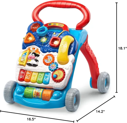Miniatura 15 de VTech Andador de Aprendizaje de Sentado a de Pie (Empaque Libre de Frustraciones), Azul