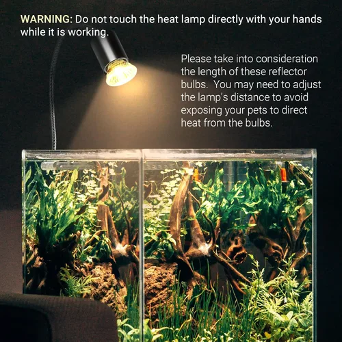 Miniatura 6 de CALPALMY Paquete de 4 bombillas de calor para reptiles UVA+UVB de 25 W, calor y luz para reptiles y tanques anfibios, terrarios y jaulas, funciona