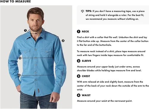 Miniatura 4 de Wrangler Men's Sport Western Basic Two Pocket Long Sleeve Snap Shirt