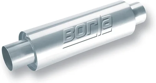Borla XR-1 Silenciador deportivo de carreras redondo - 3 pulgadas de salida y 3 de entrada