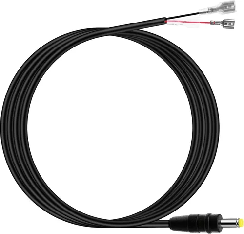 Cable de alimentación para cámara de sendero, cable de alimentación externo CC de 0.157 x 0.067 in compatible con cámaras Tactacam Reveal X, XB, SK,