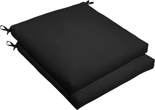 Sorra Home Sunbrella Bristol - Cojín cuadrado para silla (juego de 2), resistente a la decoloración y al agua, para exteriores e interiores, con