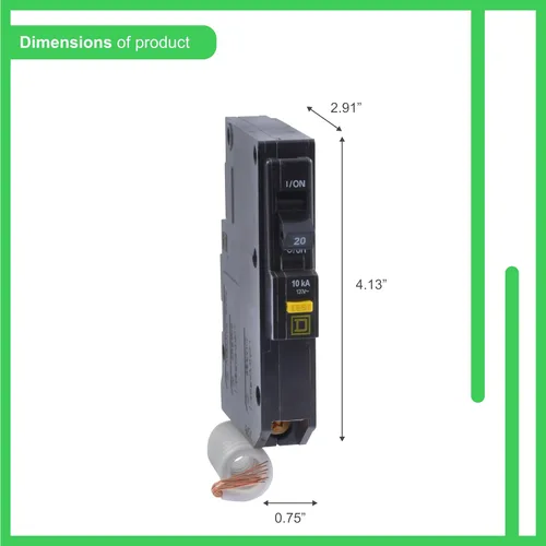 Miniatura 3 de Square D Terreno Fault disyuntor 20 Amp CD