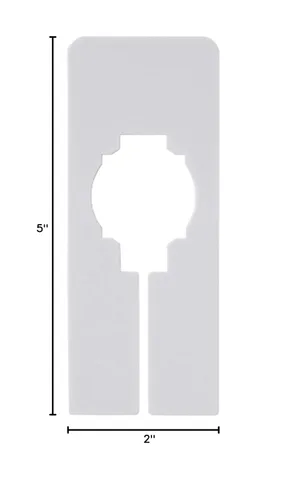 Miniatura 5 de NAHANCO QSDWBLANK50, Divisores rectangulares blancos de tamaño de ropa, en blanco, kit de 50