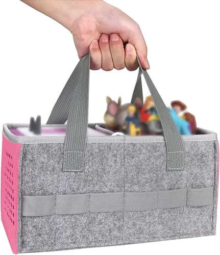 Miniatura 6 de Estuche de transporte Seracle Bolso de fieltro de viaje compatible con Toniebox 1/2 Juego de iniciación del reproductor de audio y estatuilla Tonies