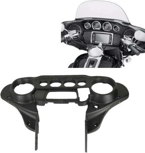 TCT-MOTORPARTS Carenado interior del velocímetro frontal para Harley Electra Street Glide FLHTCU FLHX 14-UP Mate negro