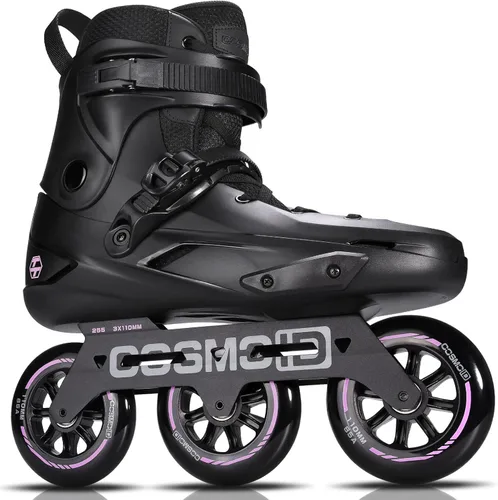 Miniatura 10 de Patín en línea para adultos - COSMOID Patines de alta performance con cuchillas para mujeres y hombres, marco de metal de 3 ruedas de 110mm