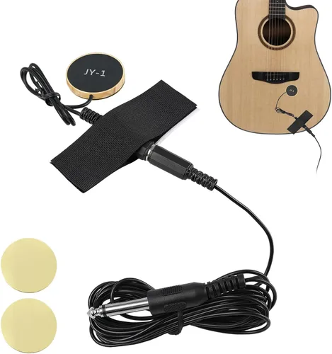 Miniatura 8 de Pastilla de guitarra con clip para guitarra acústica de cuerda de acero (no para clásica) Pastillas de guitarra eléctrica de 38-42 pulg Transductor