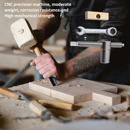 Miniatura 5 de 2 abrazaderas para perro de banco para agujero de 0.78 pulgadas, clips de escritorio ajustables para carpintería, bancos de tornillo de fijación