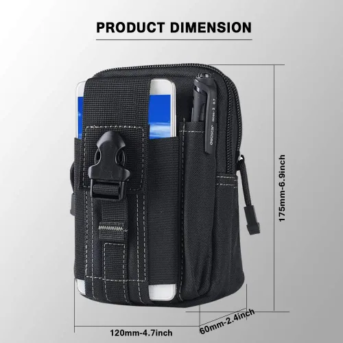 Miniatura 2 de Funda para teléfono celular de cintura, bolsa de cinturón, funda universal para teléfono al aire libre, estuche, bolsillo para gadgets para iPhone X