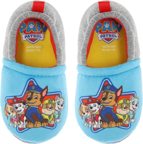 Miniatura 4 de Paw Patrol Pantuflas para niños pequeños, Chase Marshall, Skye Everest, pantuflas de felpa para niños pequeños 56 a 1112