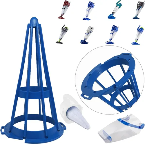 Miniatura 3 de Soporte de algodón de repuesto para filtro de vacío para Pool Blaster (1 cono azul)