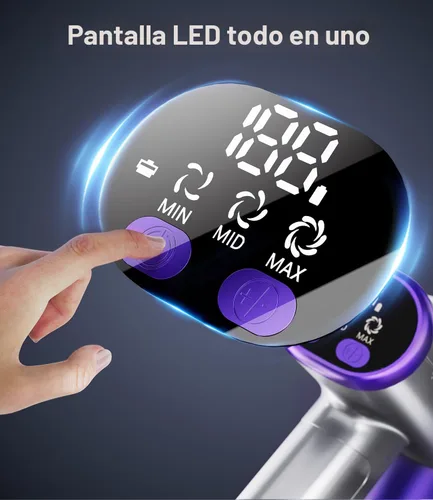 Miniatura 5 de MBYULO - Aspiradora inalámbrica de mano, vertical para hogar, liviana, 400 W, 38 kPa potente succión, batería recargable hasta 50 minutos