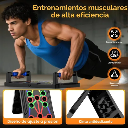 Miniatura 6 de IUT Solid Push Up Board 15 in 1 Home Workout Equipment Multi-Functional Pushup Stands System Fitness Floor Chest Muscle Exercise Professional Mango