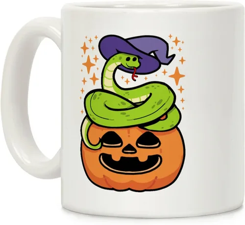 Miniatura 60 de LookHUMAN Taza de Café de Halloween – Halloween Is Meowgical Tazas, Taza de Café Espeluznante Idea de Regalos de Taza, 15 Onzas 10-Blanco