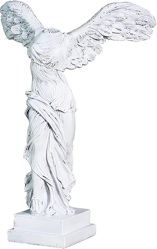 YUEOECOR Estatua de victoria con alas griegas de 9 pulgadas, figura clásica de la diosa romana de la fuerza y la victoria para decoración del hogar