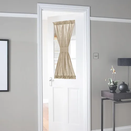 Miniatura 20 de NICETOWN - Cortinas transparentes para puerta de ventana, tratamiento de ventana lateral para puertas estrechas de vidrio/cocina/puerta delantera