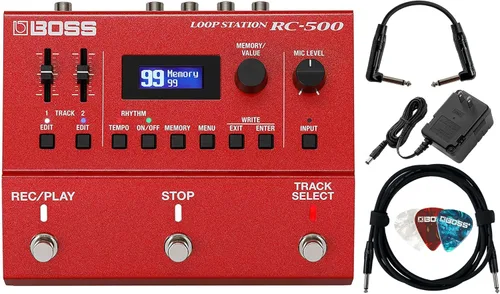 Miniatura 9 de Boss RC-1 Loop Station Paquete con cable de instrumento Gearlux, cable de conexión y púas