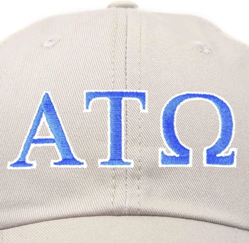 Miniatura 2 de DALIX Alpha Tau Omega - Gorra con letras griegas bordadas