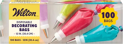 Wilton Bolsas Decorativas Desechables para Manga Pastelera de Glaseado y Decoración de Pasteles, Perfectas para Creaciones de Repostería, 100