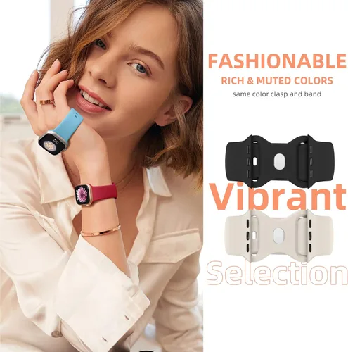 Miniatura 3 de Maledan Paquete de 6 correas compatibles con Apple Watch de 38mm 40mm 41mm 42mm 44mm 45mm 46mm 49mm, mujeres y hombres, correa deportiva de silicona
