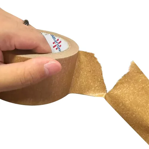 Miniatura 3 de Cinta de embalaje de papel kraft marrón ecológica, embalaje resistente puede biodegradable, orar jadeando, sellado, escritura y fácil de rasgar