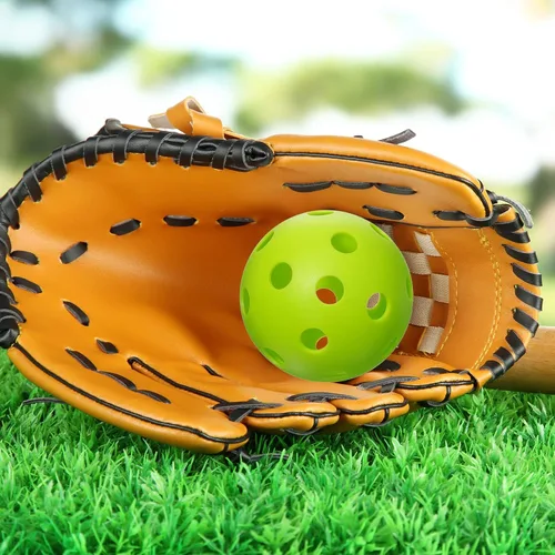 Miniatura 6 de Vinsot Paquete de 24 pelotas de béisbol de plástico para practicar béisbol, pelotas ligeras para interiores y exteriores, pelota de entrenamiento