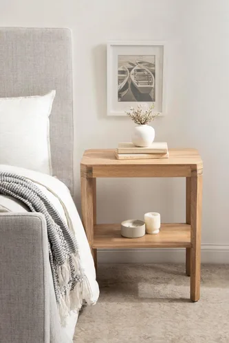 Miniatura 5 de Kate and Laurel Talcott Mid-Century - Mesa auxiliar rectangular de madera, 22 x 14 x 26 pulgadas, madera natural, mesa auxiliar decorativa