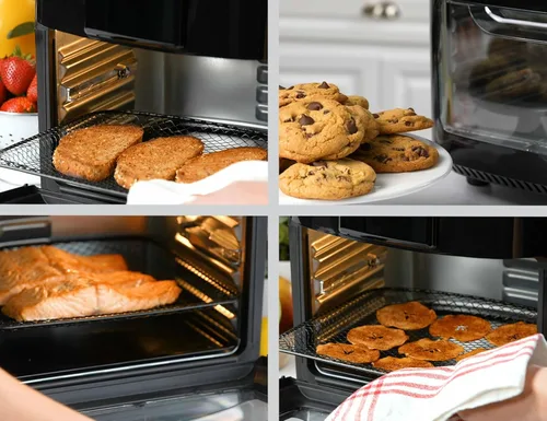 Miniatura 4 de Zavor Crunch - Combo de deshidratador de freidora de aire de 12 cuartos de galón con asador, horno tostador, parrilla, asador y horno de convección