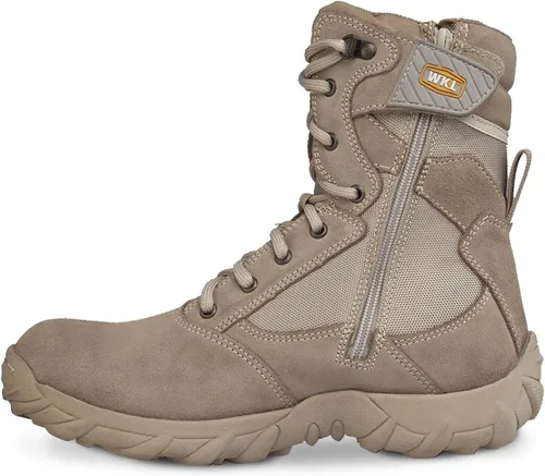 Miniatura 5 de WORKLAND 76201 - Botas tácticas militares para hombre botas de cuero completo del ejército botas de caza para hombre botas de trabajo de punta suave