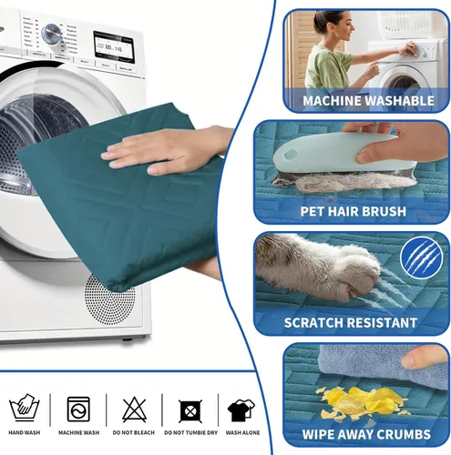 Miniatura 8 de XINEAGE Funda 100% impermeable para silla y sofá para mascotas, funda antideslizante para sofá, fundas lavables para silla, protector de muebles