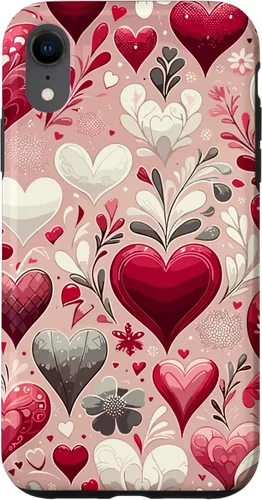 Miniatura 24 de Funda romántica para iPhone 11 Pro Max con corazones encantadores para el día de San Valentín