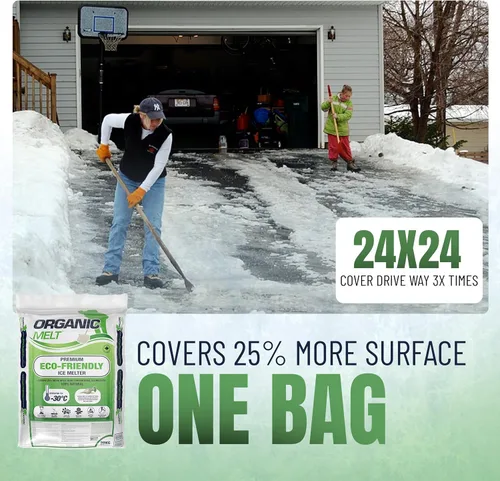 Miniatura 6 de Organic Melt Premium Granular Ice Melt es un producto ecológico y seguro para deshielo de mascotas. Es un gran derretimiento de hielo seguro para 1