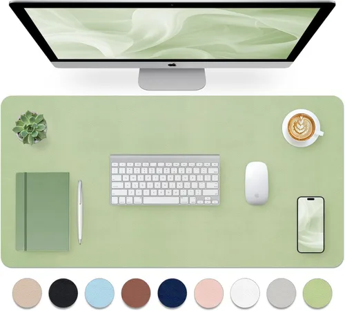 Miniatura 47 de Bloss Almohadilla de escritorio de cuero y reposamuñecas para teclado, alfombrilla grande para mouse + almohadilla para teclado + soporte de muñeca