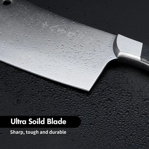 Miniatura 7 de SHI BA ZI ZUO Cuchillo de acero inoxidable resistente para cortar huesos caseros
