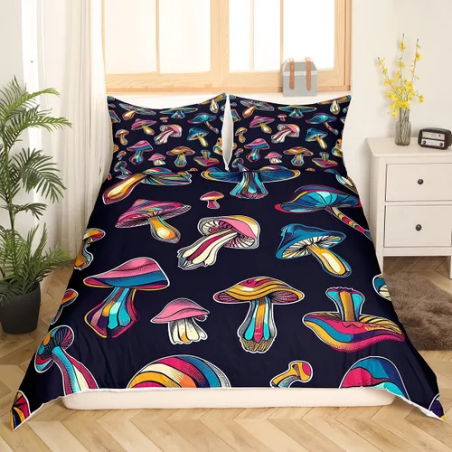 Miniatura 41 de Erosebridal Juego de ropa de cama de pingüinos, funda de edredón de animales antárticos para niños y niñas, funda de edredón estilo caricatura