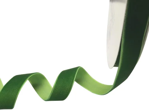 Miniatura 84 de Chenkou Craft Lotes de cinta de terciopelo verde de 25 yardas/rollo de 1 1/2 pulgadas a granel de Navidad (verde, 1 1/2 pulgadas)