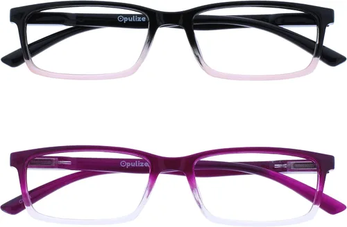 Miniatura 10 de OPULIZE SEE Gafas de Lectura con Bloqueo de Luz Azul para Mujeres y Hombres, Marco Estrecho, Bisagras de Resorte, Gafas para Computadora