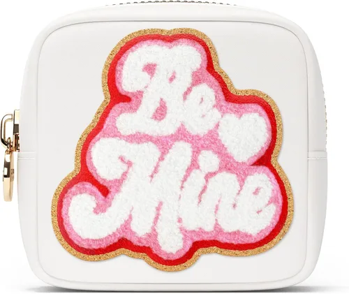 Miniatura 15 de BE MINE - Bolsa de maquillaje de San Valentín, bolsa de viaje para cosméticos y neceser, bolsa de nailon con cremallera, lindo organizador
