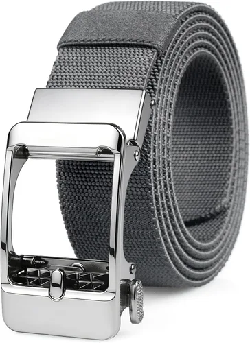 Miniatura 8 de Cinturón estilo trinquete para hombre, cinturón tejido de nailon