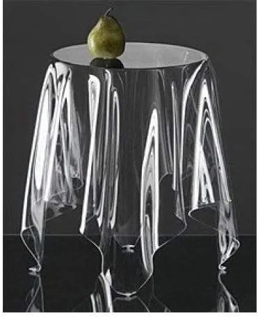 Miniatura 2 de Rooney Mantel 100% vinilo transparente/transparente, cubierta superior, plástico duro, resistente al agua, protector de derrames de vinilo fácil