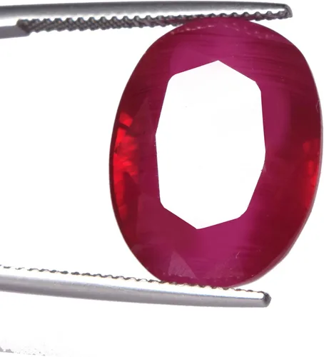 Miniatura 3 de GEMHUB Piedra preciosa suelta rubí rojo natural 25.50 Ct certificado rubí rojo natural, piedra preciosa suelta de rubí facetado FA-100, Gema