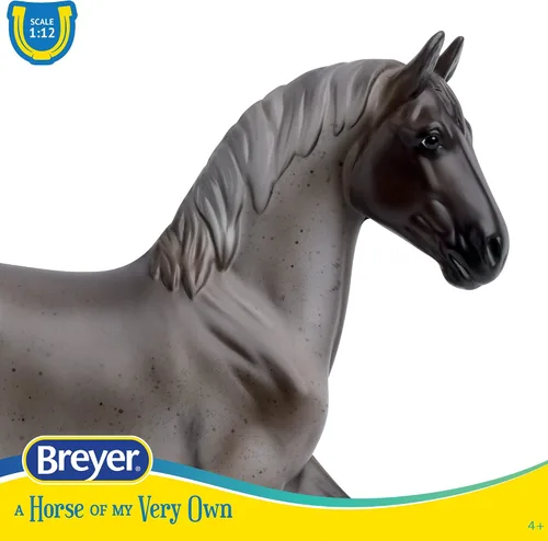 Miniatura 3 de Caballitos Breyer serie Freedom Blue Roan Brabant Juguete de caballo 9.75" x 7" Escala 1:12 Modelo #1052