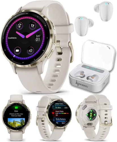 Miniatura 15 de Reloj inteligente Garmin Venu 3 GPS con pantalla AMOLED de 45 mm, características avanzadas de salud y fitness, hasta 14 días de batería, modo