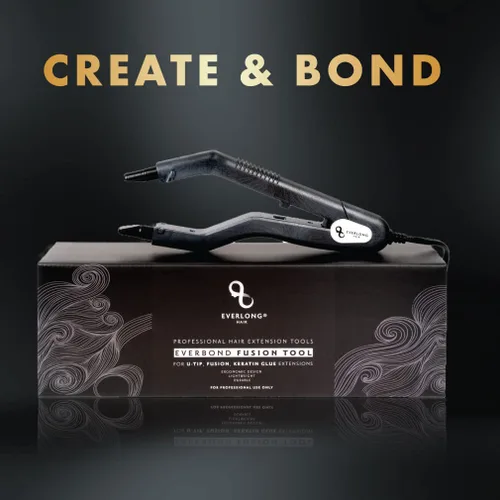 Miniatura 2 de everlong Hair - Herramienta de unión de fusión de cabello patentado de grado profesional, ergonómico, patentado, pegamento de queratina, conector